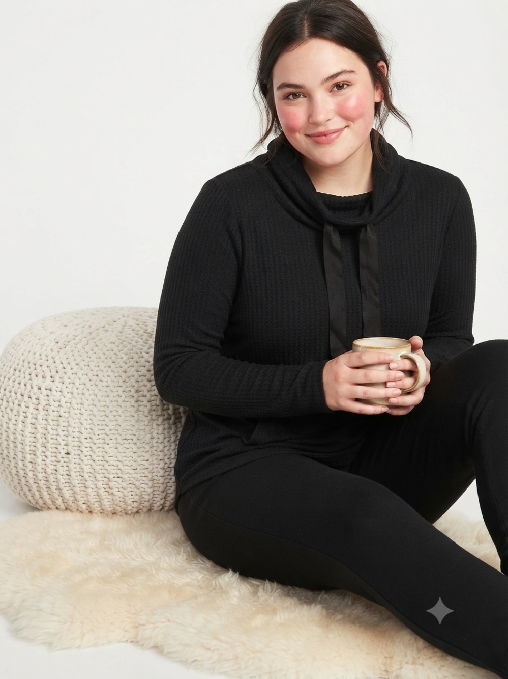 Chaser Waffle Knit Long Sleeve Top